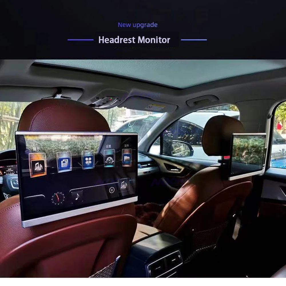 12.5 Inch Android 10 Headrest Monitor 1920*1080 4K 1080P Car Video Player Miracast Display Wifi HDMI USB Netflix FM 2GB 32GB 12V - купить по