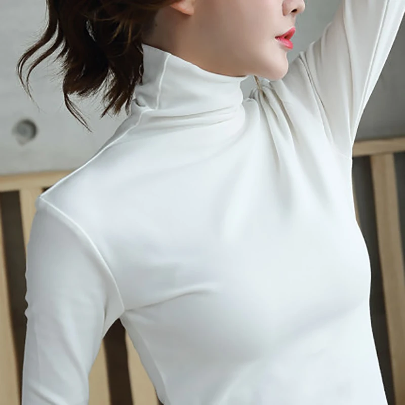 Свитер женский трикотажный Timis Li Осень-зима-весна с воротником-хомутом | Женская