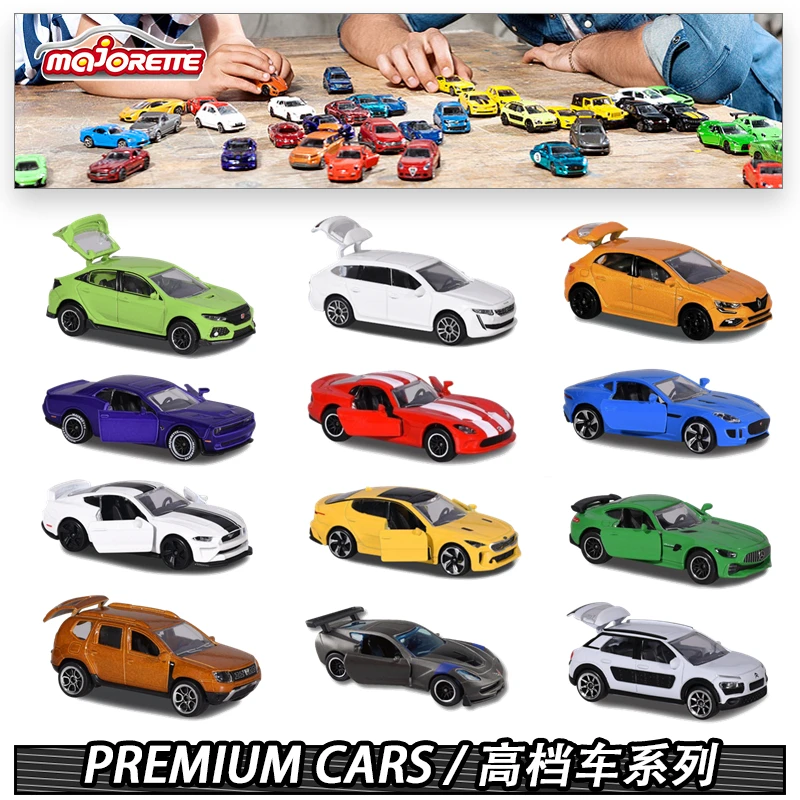 

Majorette 1/64 PREMIUM Series Car Hot Pop Kids Toys Motor Vehicle Diecast Metal Model Alfa Romeo, Aston Martin, Audi,