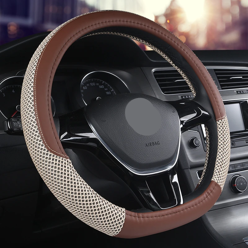 

D-Type Car Steering Wheel Cover Four Seasons General For Sagitar Sylphy Cruze Binzhi CRV Sylphy H6 Car Accessories Interior