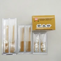 200pcs non disposable acupuncture gold plated silver surface backshank acupuncture needle reusable guasha 0 2530354045mm