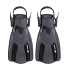 Ласты для дайвинга для начинающих, оборудование для водных видов спорта, портативные ласты для подводного плавания для взрослых, регулируемые плавательные ласты для спорта