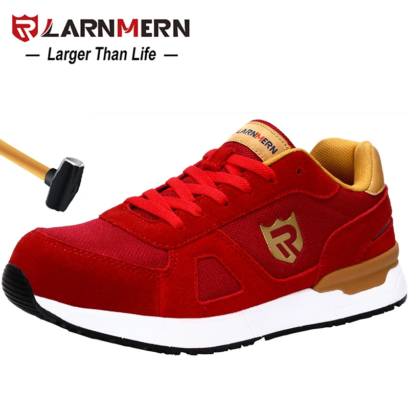 LARNMERN/Мужская Рабочая защитная обувь со стальным носком строительные кроссовки