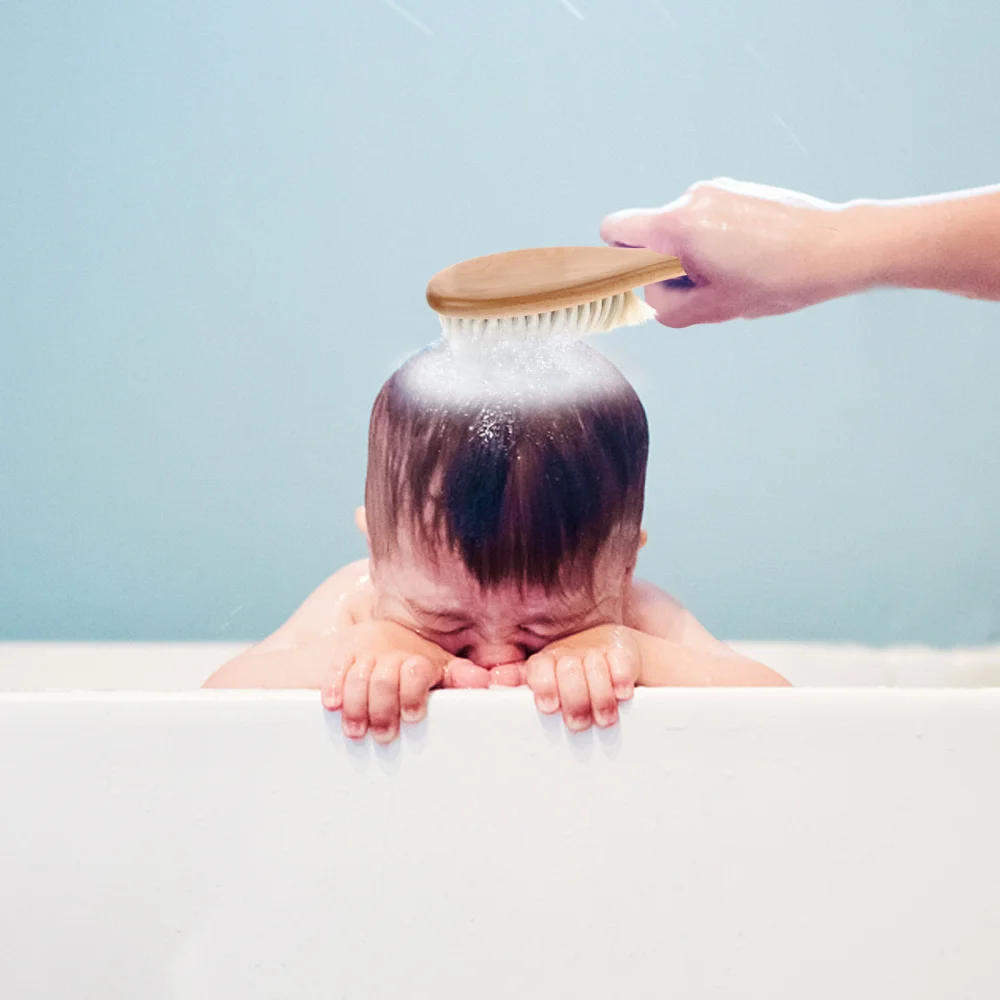 

Massaging Bath Shower Shampoo Hair Comb Grooming Brush for Baby Infant Kids