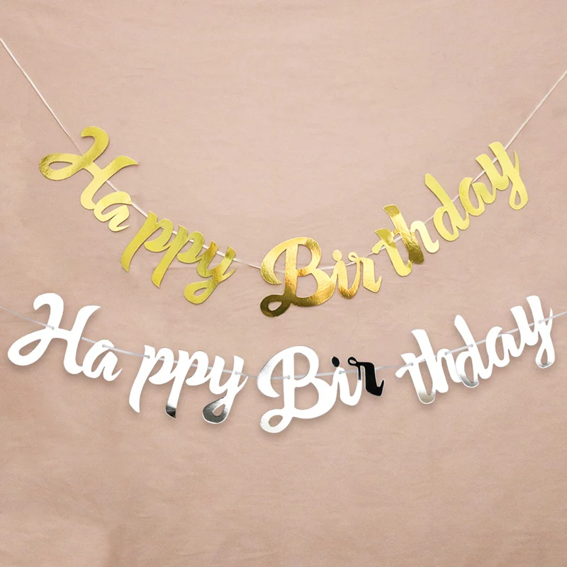 Золотая блестящая бумага с надписью Звездный баннер Висячие флаги на день