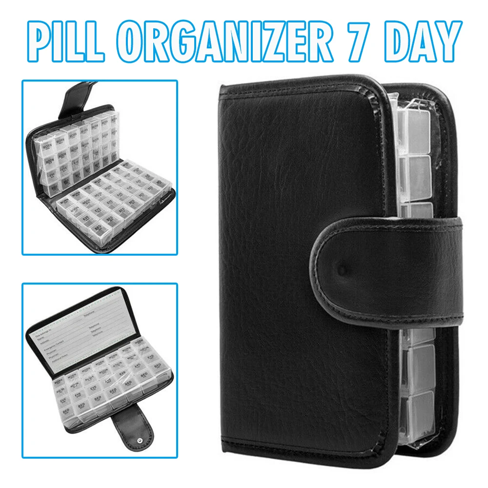 1 шт. органайзер для хранения лекарств 14/56 ячеек |