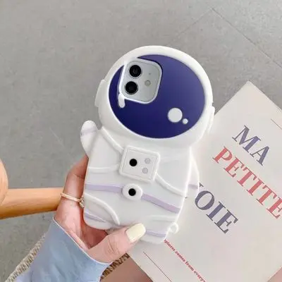 

Lovely Space Astronaut Patterns Apple Mobile Phone Case Anti-Falling For Couples Lovers Exquisite New Fashion Style 2021