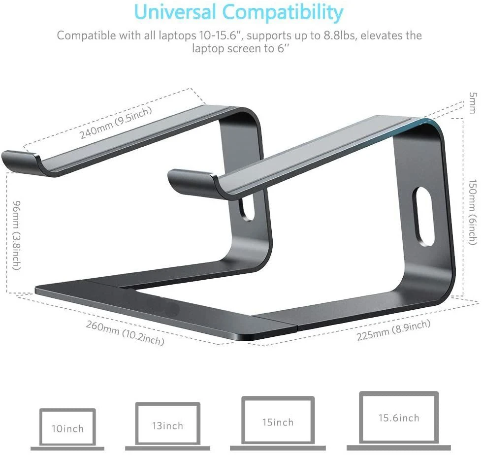 seenda vertical laptop stand ergonomic aluminum laptop computer stand laptop riser notebook holder stand macbook pro support free global shipping