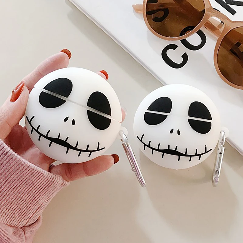 

Cartoon Luminous Ghost Soft Case For Airpods 1 2 3 Pro Charging Bluetooth Wireless Silicone Shockproof Protective Earphone Cover