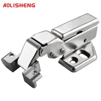 aolisheng aluminum frame door hinge cold rolled steel silent hydraulic built damping pad silent hinge