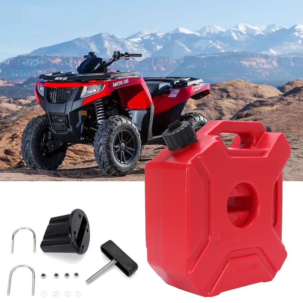 5 л портативный пластиковый топливный канистра с держателем для автомобиля