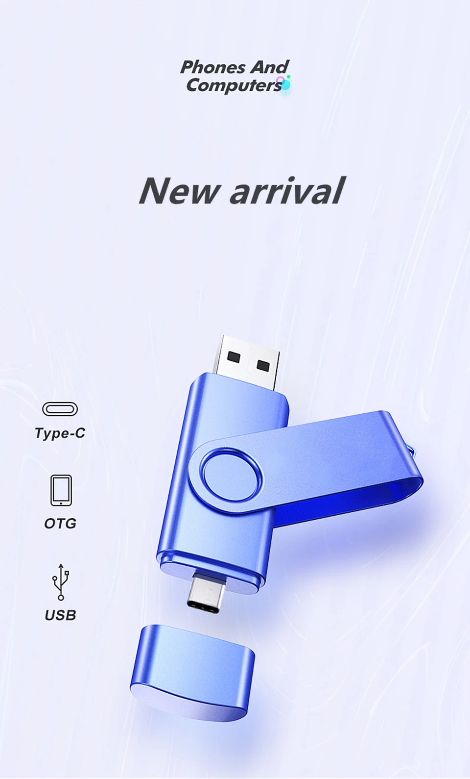 Поворотный флеш-накопитель usb 2,0 32 Гб 128 ГБ 16 ГБ флеш-накопитель Usb флеш-накопитель 64 Гб otg tpye c диск памяти телефона