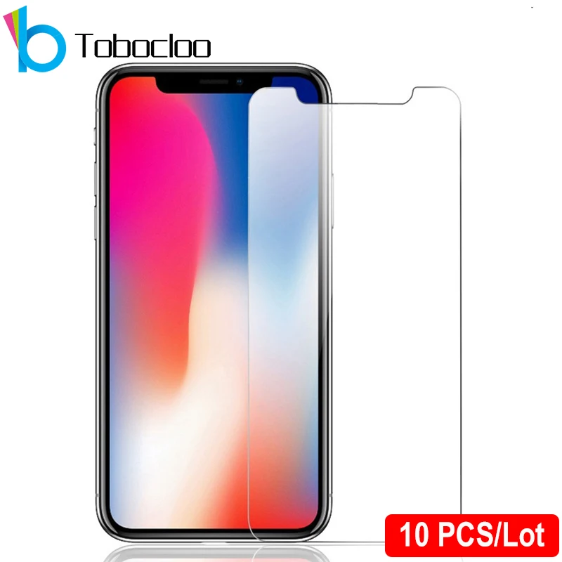 10 шт./партия 5 шт. 3 Закаленное стекло для iPhone 11 Pro X XS MAX 6 6s 7 8 Plus 4 4S 5 5S SE 5C Защитная пленка для экрана