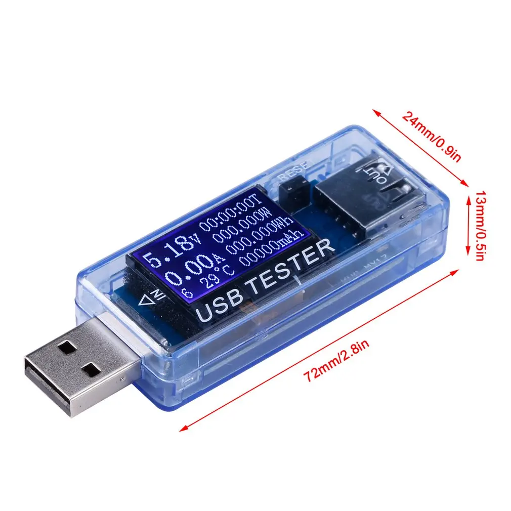 

Digital Multifunction USB Tester 4-30V Mini Current Voltage Charger Capacity Detector Electical Energy Digital Display