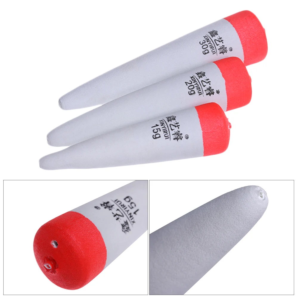 Eva Foam Fishing Floats Portable Pike Live Bait Float Plastic Buoyancy Inline Bobber Saltwater Tackle 15g 20g 30g | Спорт и