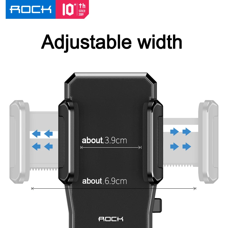 rock 360 adjustable drop proof bike motorcycle phone holder with fasten clip bracket mount cellphone holder for iphone samsung free global shipping