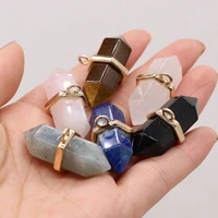 natural stone gem black agate pendant handmade crafts diy necklace bracelet earring jewelry accessories gift making for woman