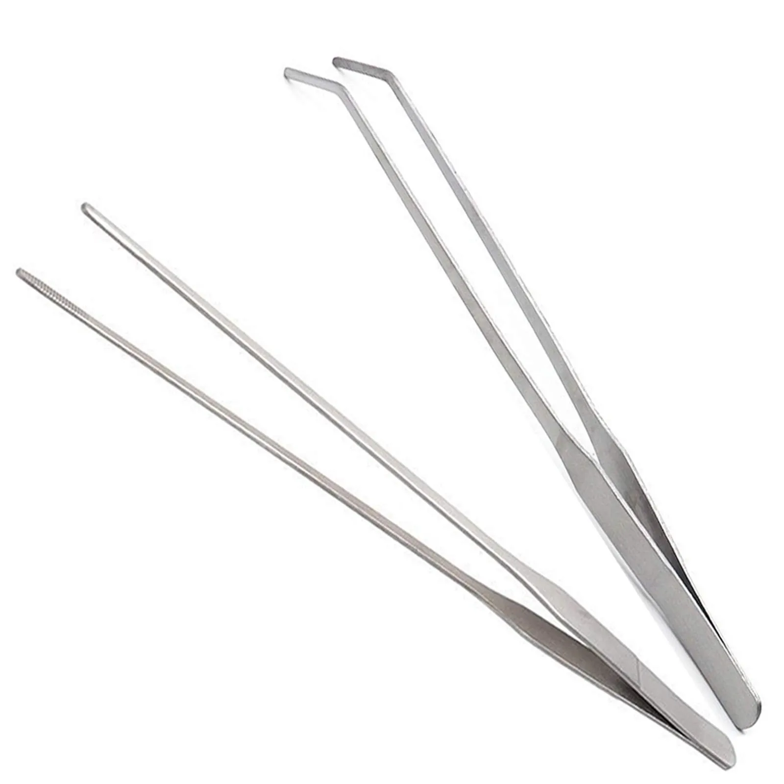 

Изогнутый пинцет из нержавеющей стали для аквариума, пинцет для аквариума, растений, бака для креветок, Кухонные Принадлежности для бара, ку...