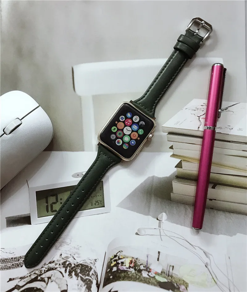 

Ремешок из натуральной кожи для Apple watch band 45 мм 41 мм 44 40, браслет для iWatch 38 мм 42 мм, Apple watch series 76543 SE