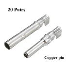 20 партлот x штифт для солнечной батареи, внутренний металлический сердечник, штекер и гнездо для солнечного кабеля, соединительный штифт для солнечной системы