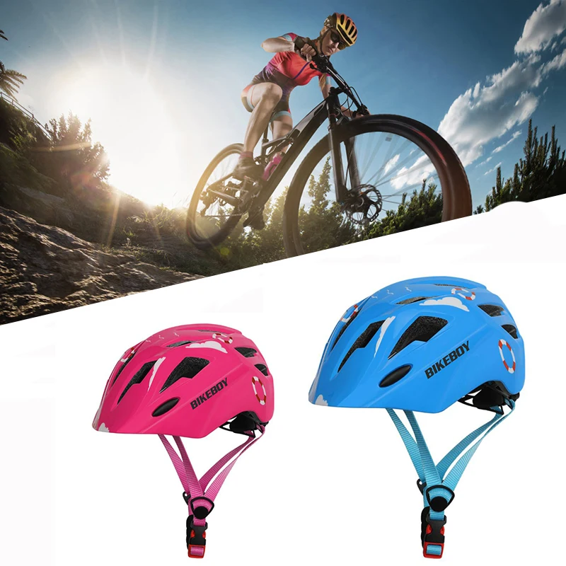 

Bikeboy Children Cycling Helmet Mountain bike Safety Crash Fit For Kids Sports Ventilated Skiing Riding Helmet With Taillight