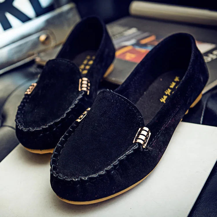 

Casual shoes spring and autumn flat loafers women's shoes non-slip soft roundheaddenim jeansshoes largesizetaoyong19921201 Store