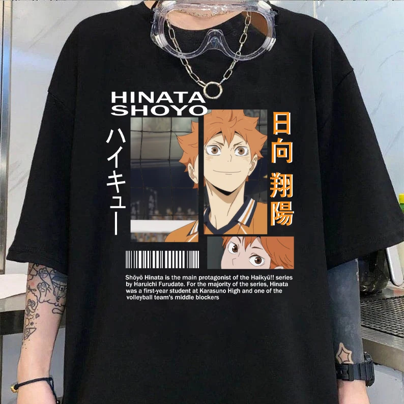 

Haikyu Fashion Japanese Anime T Shirt Men Funny Manga T-shirt Casual Cool Streetwear Tshirt Couple Hip Hop Top Tee Male