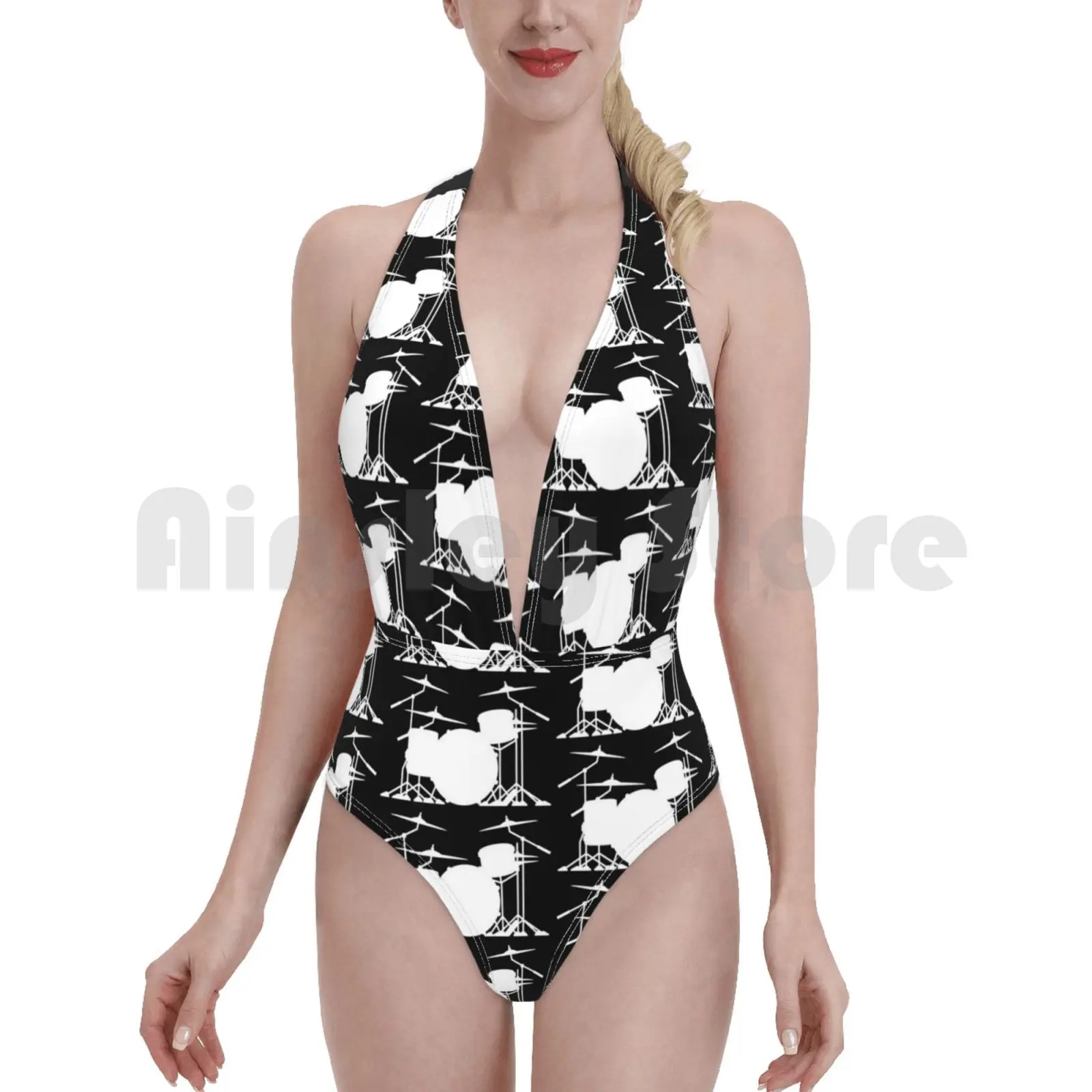 Набор для барабана силуэт иллюстрация купальник цельный бикини Мягкий барабан