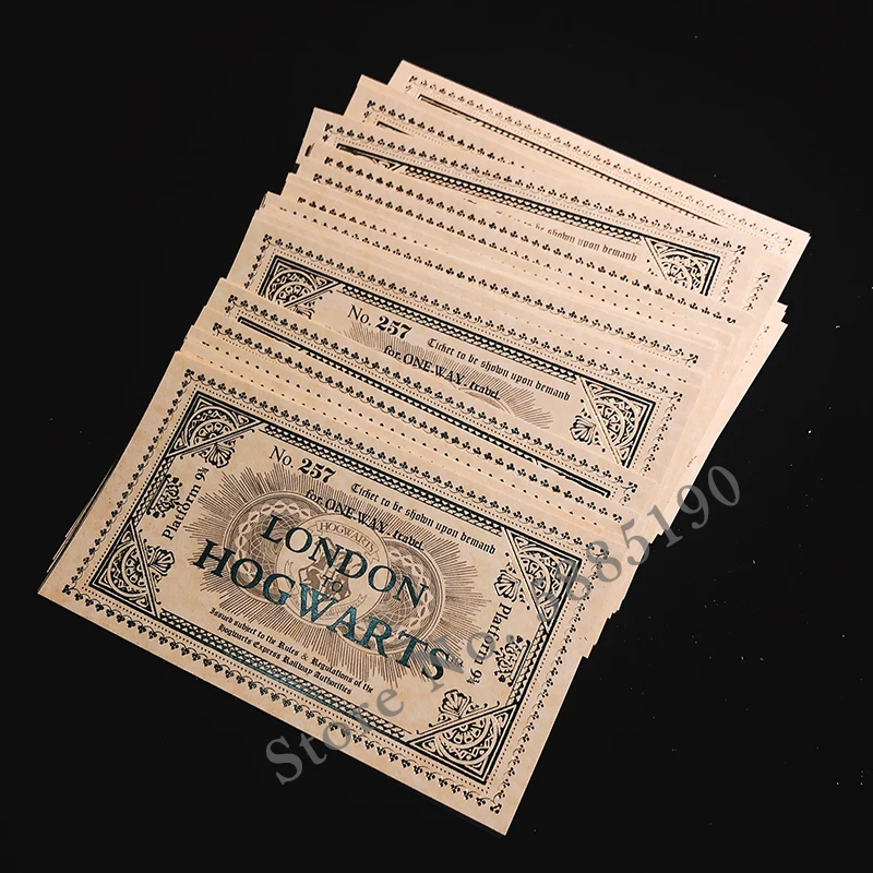

10pcs Pack Wholesale The Marauder's Map Wizard Christmas Birthday Gift Party Collection Platform 9 3/4 Tickets