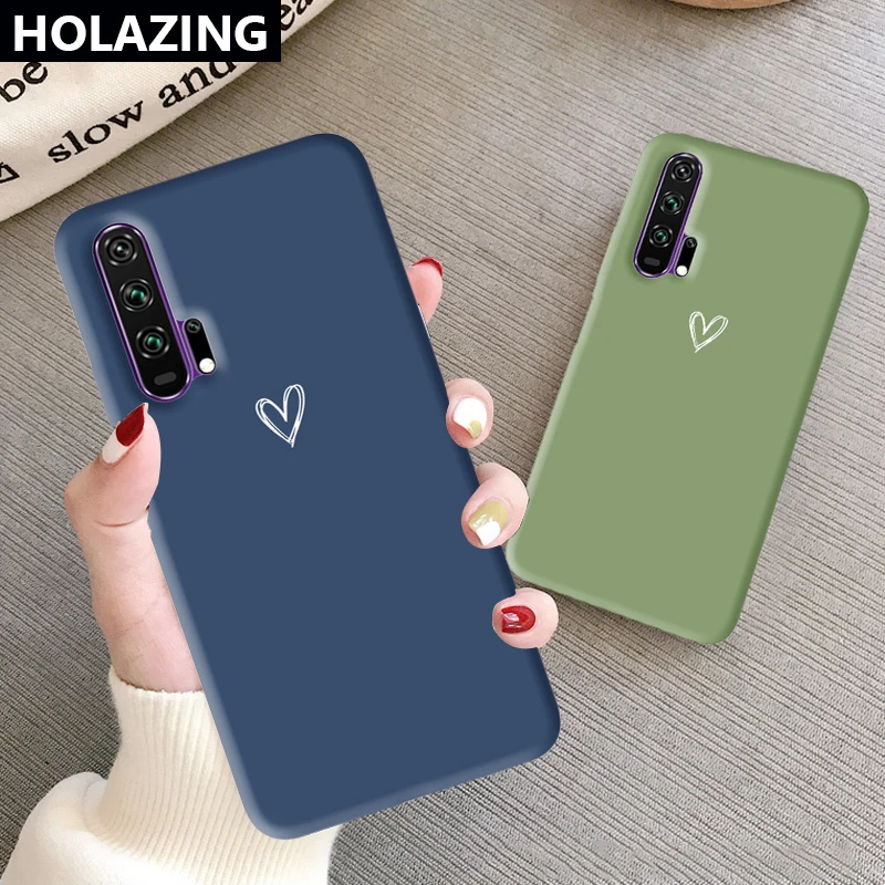 Цветной чехол для Huawei Honor 20 Pro 9X мягкий силиконовый подходящего цвета с конфетными