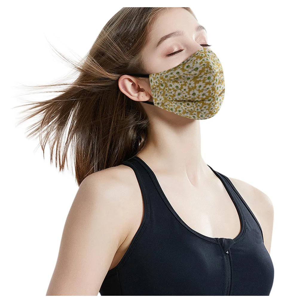 Регулируемая эластичная веревочная маска для лица взрослых женщин моющаяся