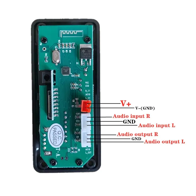Bluetooth 5 0 MP3 декодирующая плата модуль беспроводной Автомобильный USB плеер TF слот
