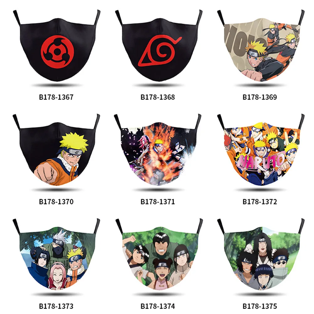 Короткая футболка с героями из японского аниме Какаси Скунс Забавные Маски Рот