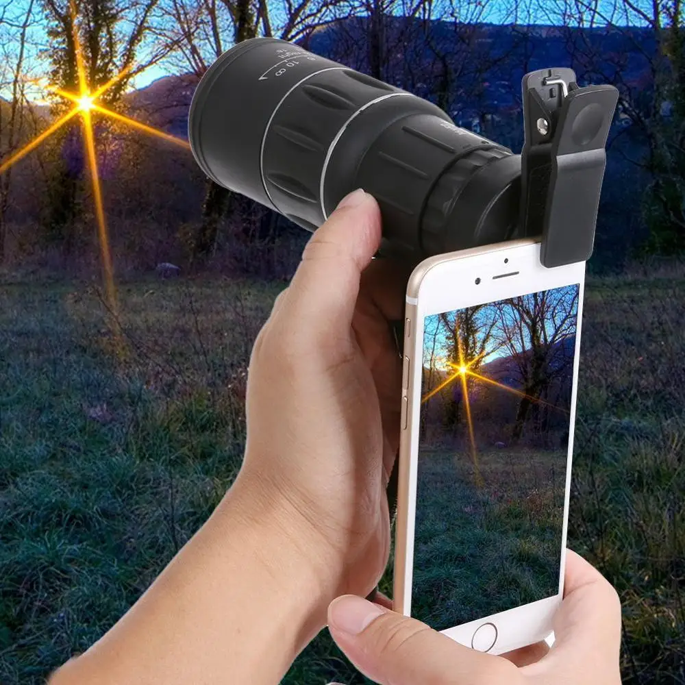 

High Quality 16 X 52 Binoculars Monocular 66/8000M Plastic Binoculars Outdoor Portable Black Outdoor Sports Telescope