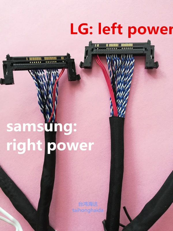 51pin 2ch 8-бит Универсальный LVDS кабель для samsung lg панель 55 см длина 2 Ch 8-бит 51PIN двойной 8 HD экран линия Универсальный ТВ