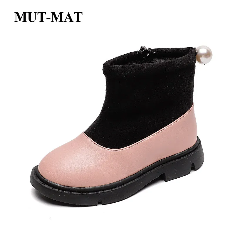 Детская обувь ботинки для девочек зимние новинка 2020 плюшевые утепленные детские