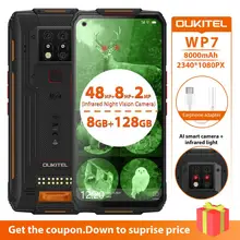 OUKITEL WP7 Rugged 8000mAh 6.53'' Infrared Night Vision 48MP Triple Cameras 8GB 128GB Octa Core NFC Module UVC Rugged Smartphone (2)