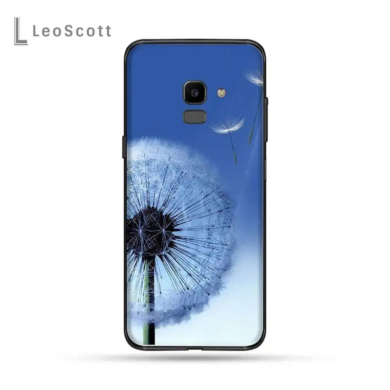 

flower Dandelion Ink Drawing Phone Case For Samsung Galaxy J2 J4 J5 J6 J7 J8 2016 2017 2018 Prime Pro plus Neo duo
