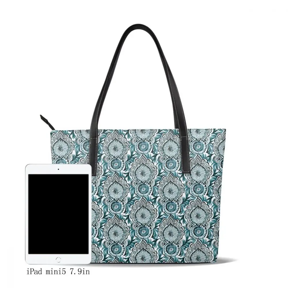 Женская сумка на плечо с рисунком мандалы Большой Вместительный тоут | Багаж и
