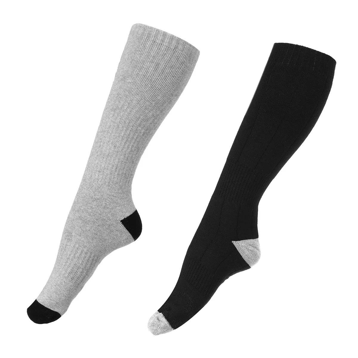 

3 Adjustable USB Rechargeable Battery Heated Socks Height 34-45cm Electric Feet Warmer Skiing Keep Warm Winter For Men Women