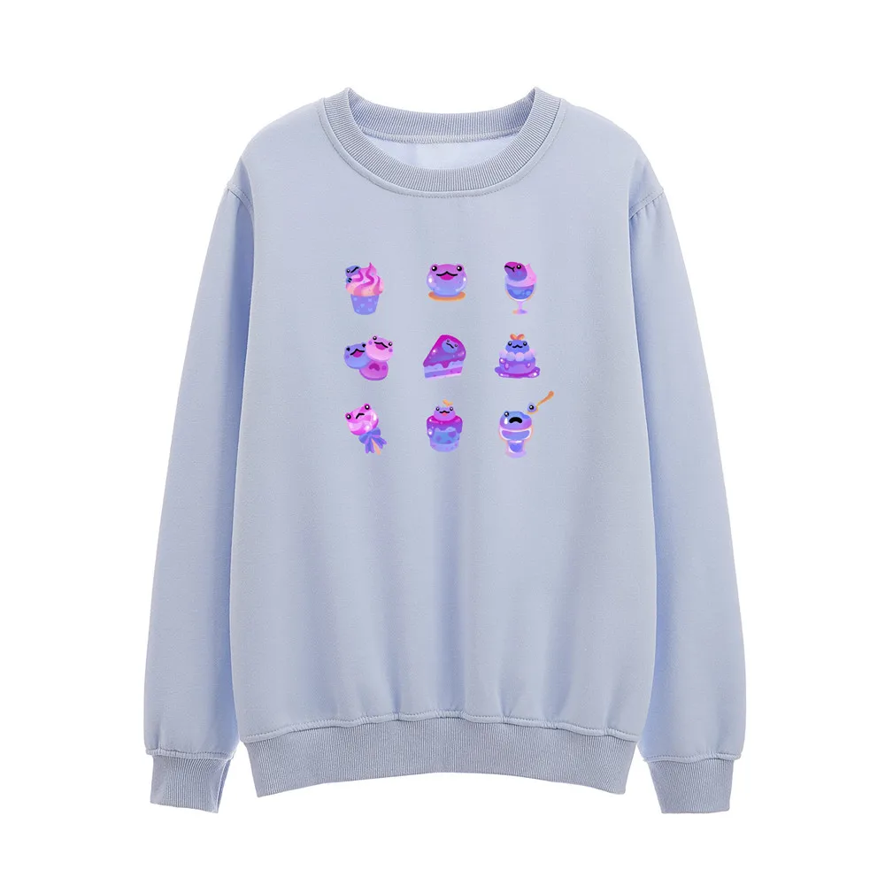 Cotton Sweetshirts O Neck Plus Size Women Hoodies for Teenagers Oversized Sweatshirt Girls Gothic Harajuku Cartoon Hoodie Woman