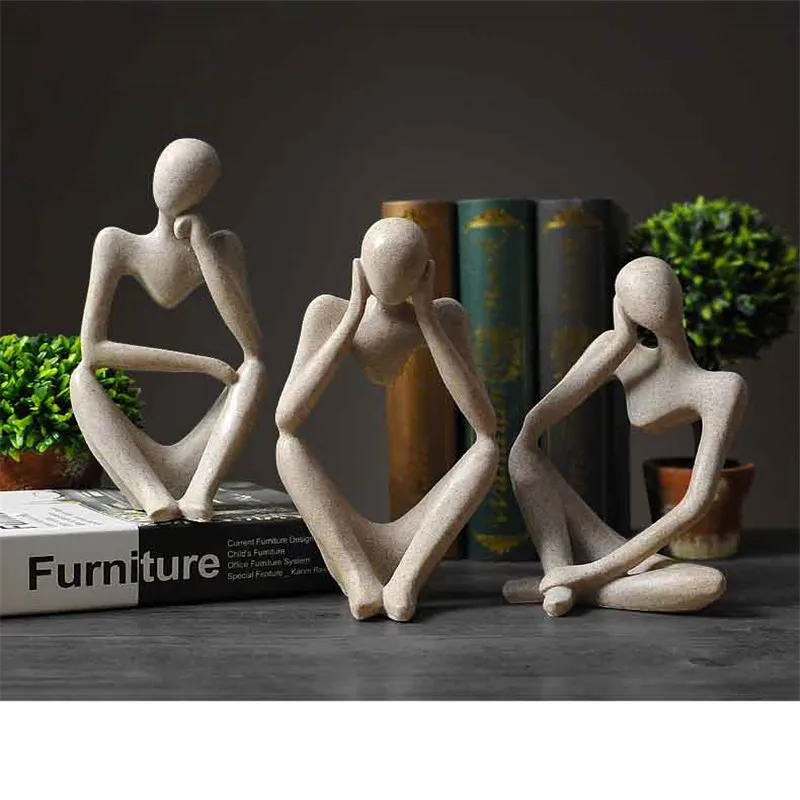 

Modern Home Crafts Handmade Works Home Office Decorations Sandstone Abstract Characters Counter Decorations Decorations