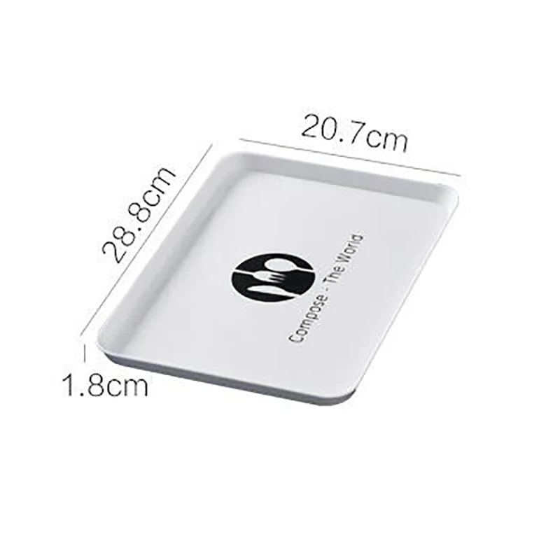 Пластиковый поднос для снэков в скандинавском стиле послеобеденного чая хлеба