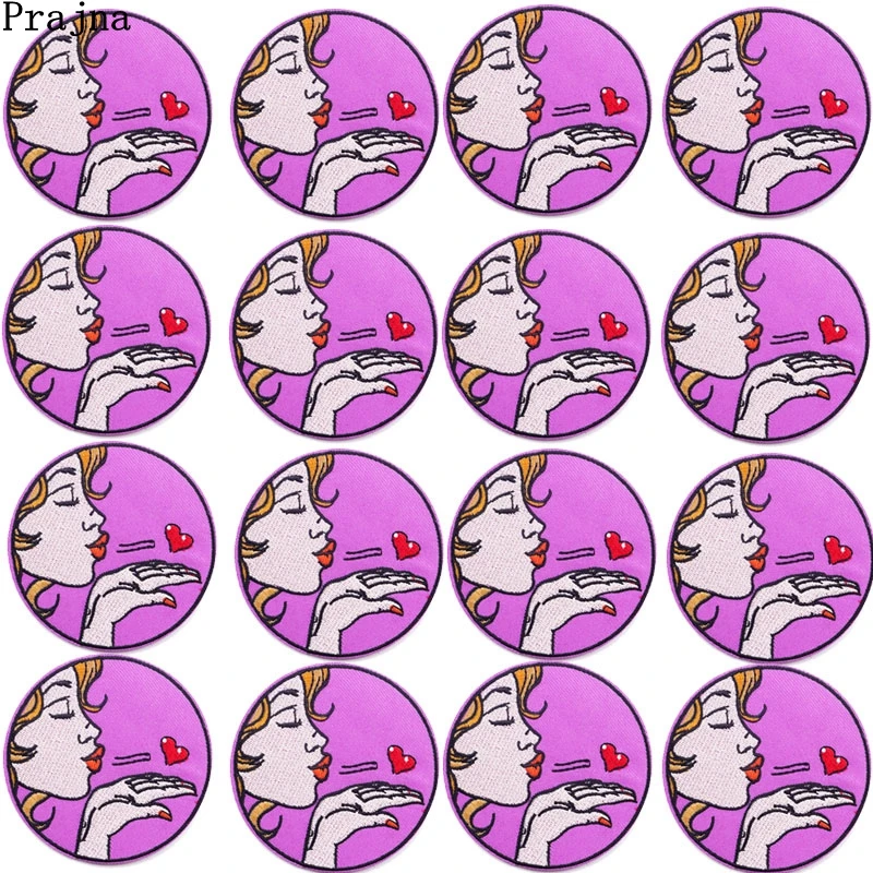 

10 шт. мультяшная аппликация Prajna, вышитые призраками нашивки на одежду с персонажами аниме, нашивки для одежды