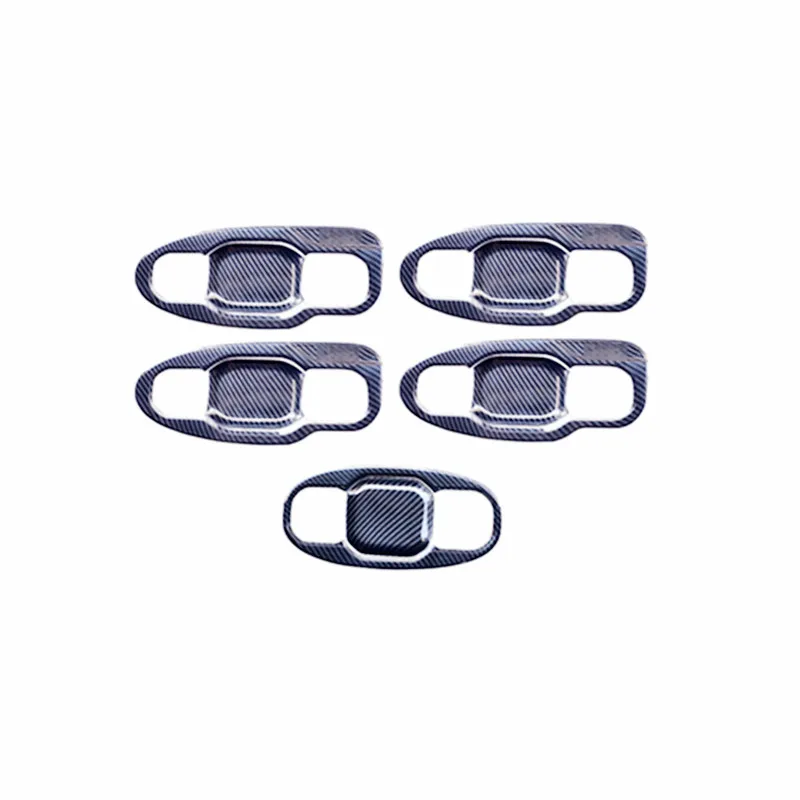 

TAJIAN Outer Door Handle Bowl Decoration Cover Trim ABS Carbon Chrome Exterior Car Styling Accessories For Jeep Wrangler 18-21