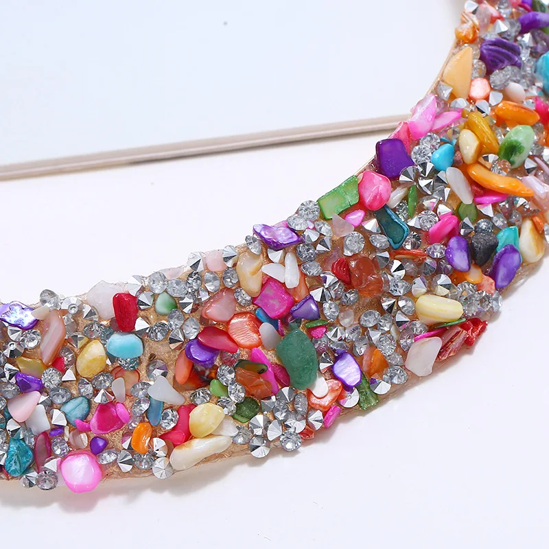 Комплект из колье и серёг с кристаллами|Ювелирные наборы| |