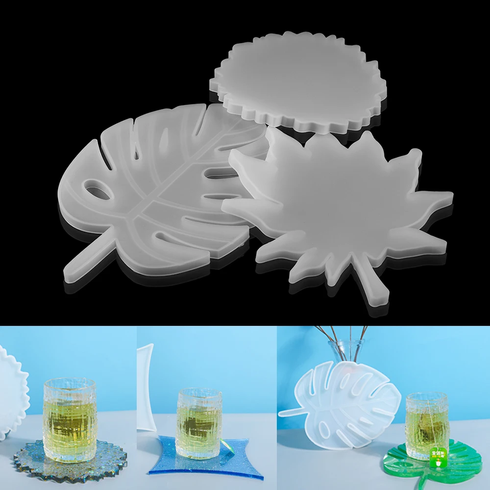 

1Pcs Maple Banana Leaf Coaster Silicone Molds Cup Mats Epoxy Resin Moulds Home Decoration for DIY Crafts Jewelry Making Supplies