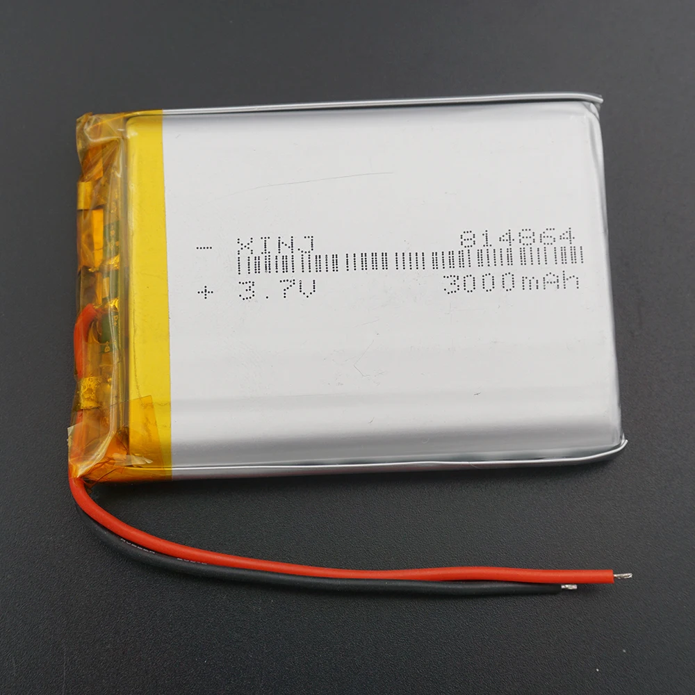XINJ 3 7 V 3000 mAh перезаряжаемый литиево полимерный LiPo аккумулятор 814864 для