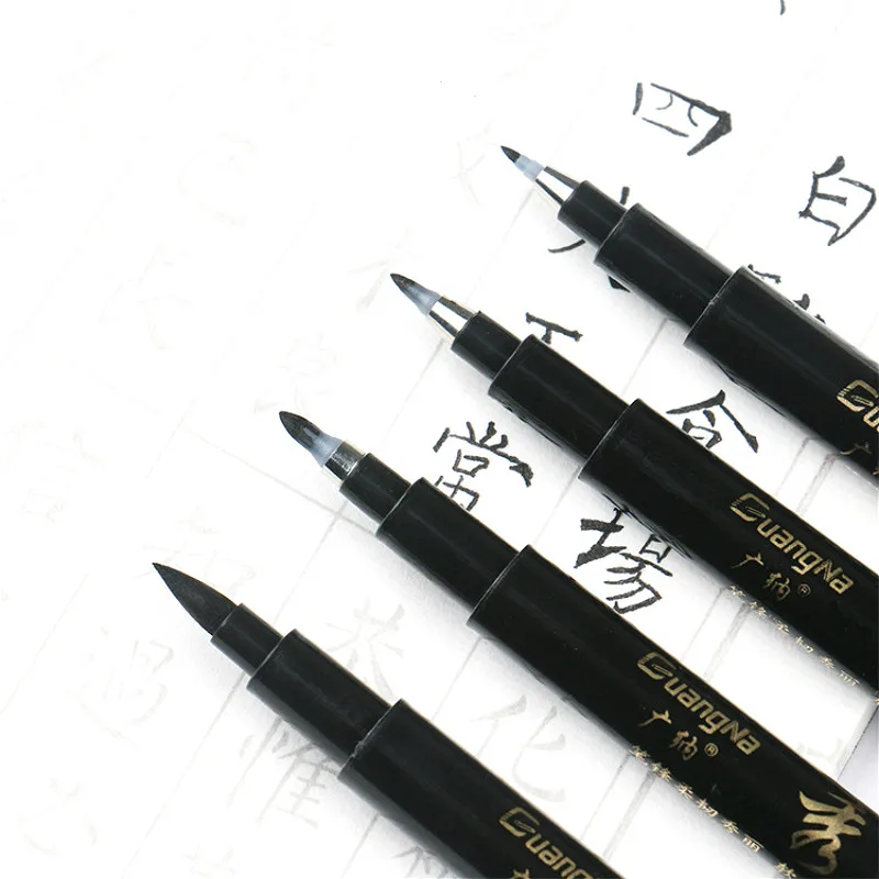 

Black Calligraphy Brush Pen for Signature Drawing Art Marker Stationery School Supply Art