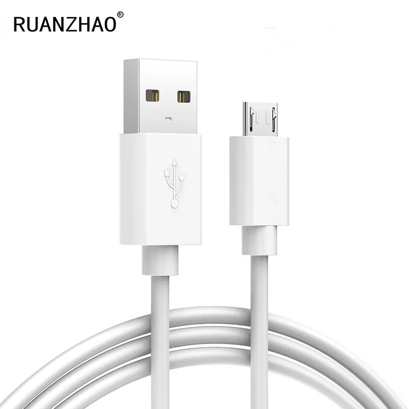USB кабель 2A Быстрая зарядка USB телефонный кабель для передачи данных для samsung huawei Xiaomi Redmi Android usb зарядный шнур Microusb зарядный кабель - Цвет: Белый